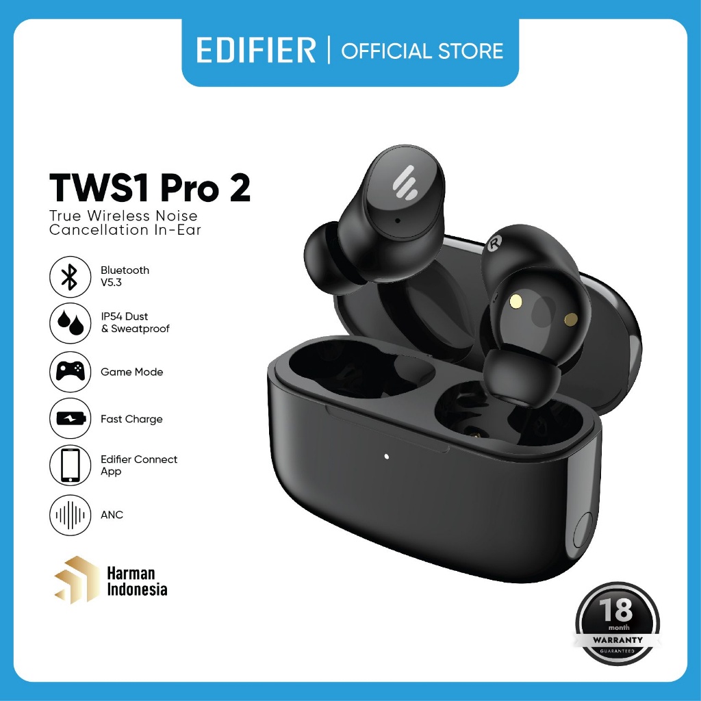 [ELECTROPICALLY] Edifier TWS1 Pro 2 True Wireless Noise Cancellation In-Ear Headphones