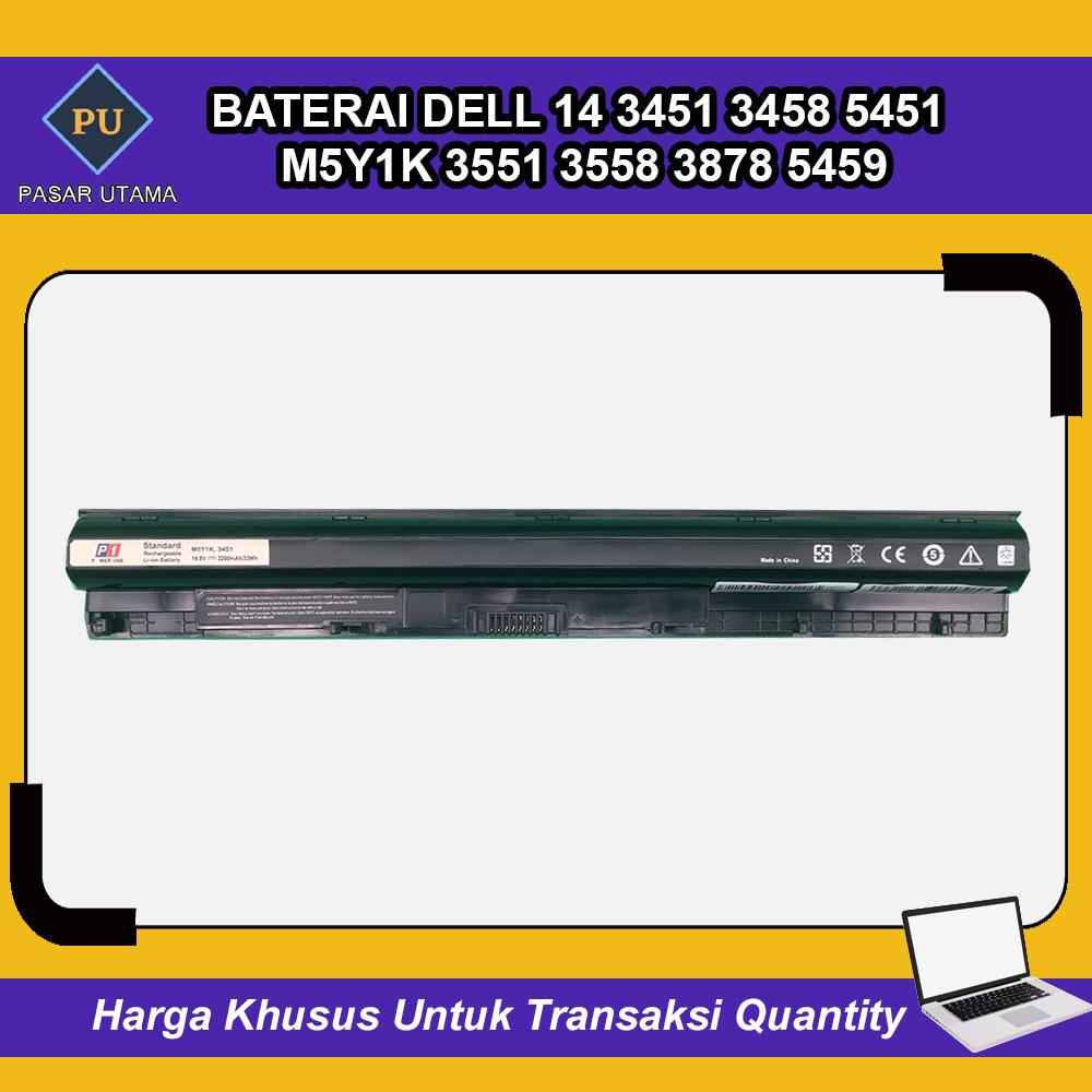 Baterai Dell 14 3451 5451 3458 M5Y1K