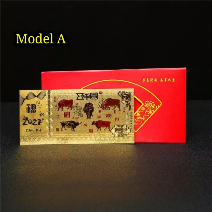 

New! Angpao Emas Shio Sapi Tahun 2021 Amplop Imlek CNY - Lihat Video - Model A Limited