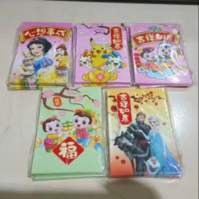 

New! Angpao Sale Pendek Isi 10 Ampao Imlek Murah Kado Tahun Baru Amplop Limited