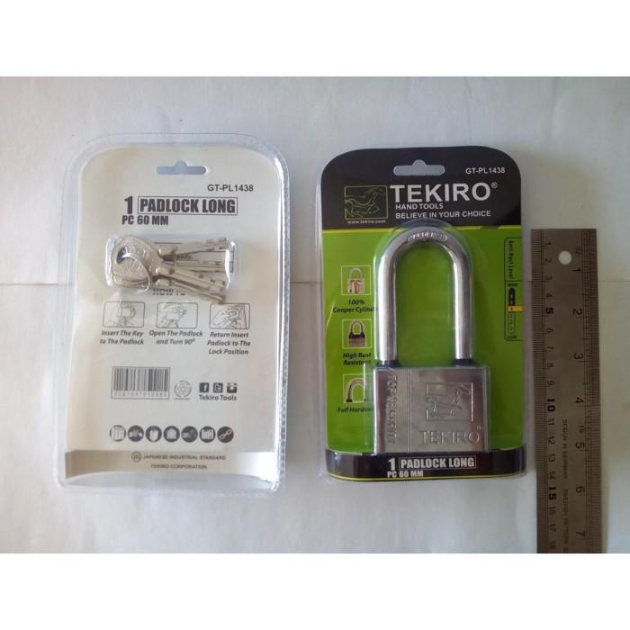 GEMBOK TEKIRO 60MM LEHER PANJANG/ GEMBOK GUDANG RUKO WARUNG/GEMBOK