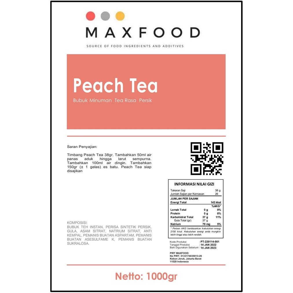 

Kekinian Peach Tea/ Teh Persik/ Bubuk Minuman Peach Tea/ Peach Tea Powder 1kg .,