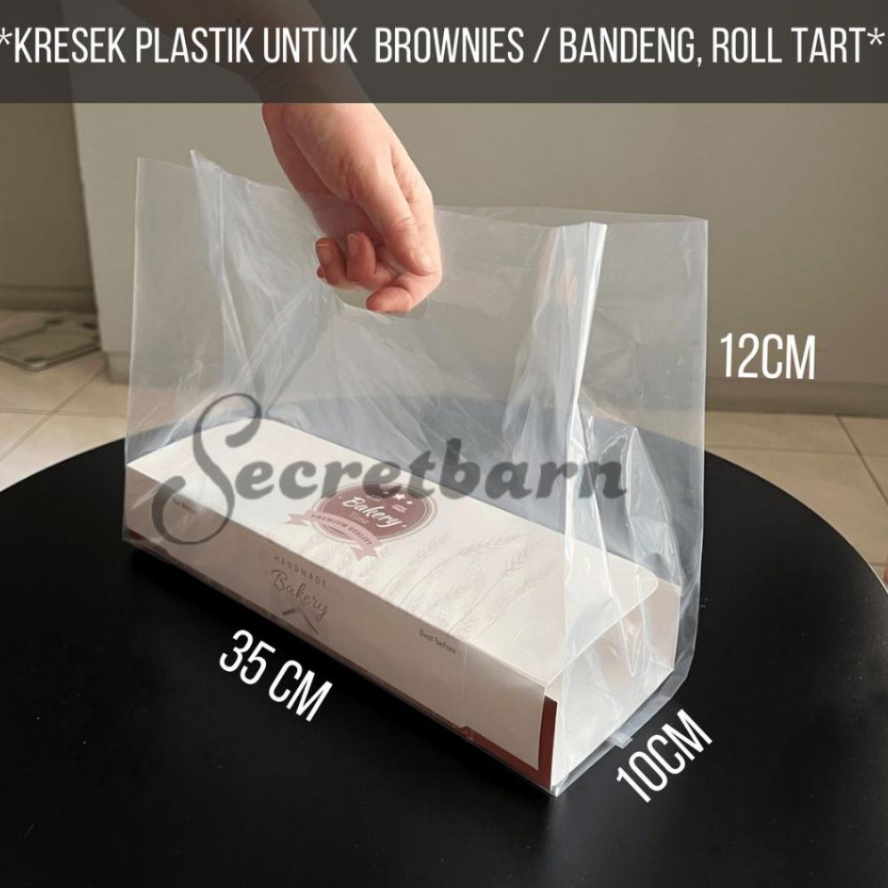 

Terbaik! tas plastik BENING ukuran BROWNIES isi 50 kantong PE PP TRANSPARAN tebal kresek kantung clear transparant