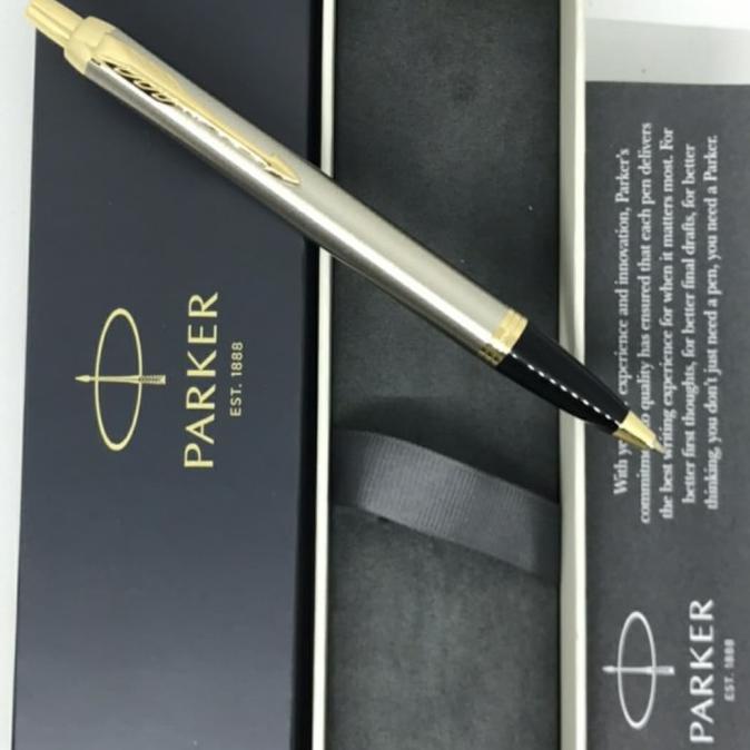 

Pen Parker New IM Brushed Metal GT Ballpoint M.Blk TB SS