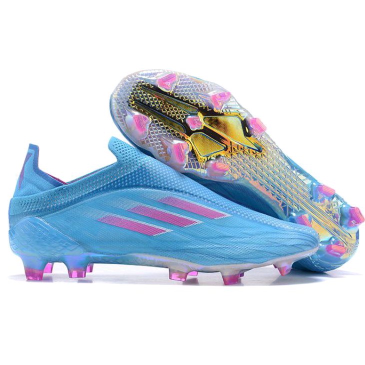 [SPORTY COLLECTION] Sepatu Bola Adidas X Speedflow + Sky Blue Metallic FG