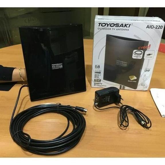 Antena Tv Digital Toyosaki Aio-220 Dvb Stb Set Top Box Outdoor Indoor Full Outdoor