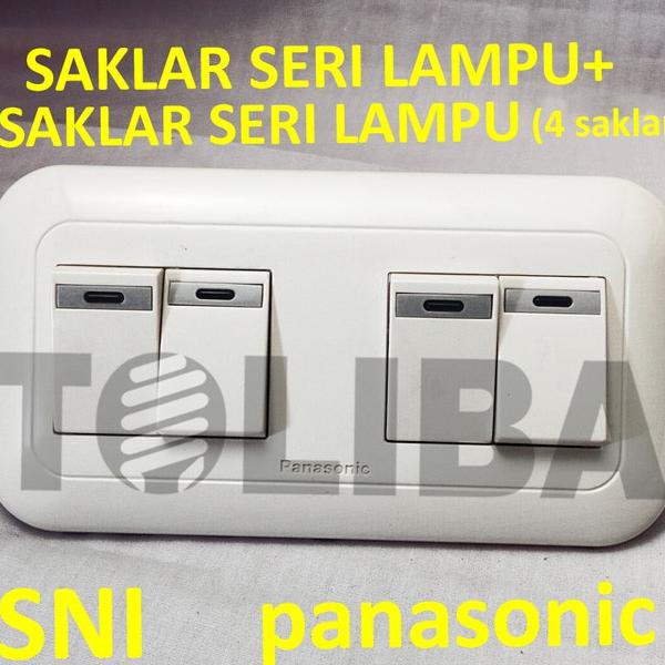 Saklar Seri Lampu + Saklar Seri Lampu Ib 4 Saklar Double Sni