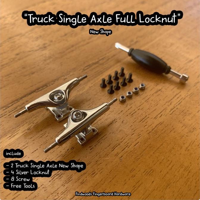 TERBARU fingerboard truck single axle pro new shape full locknut
