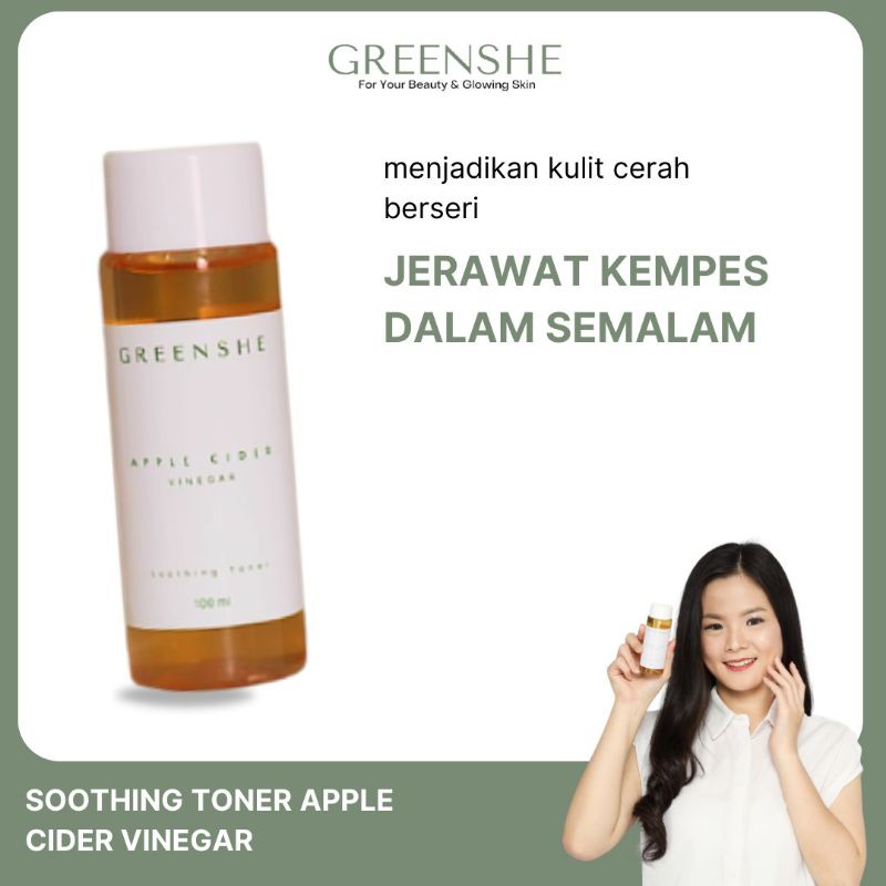 SOOTHING TONER GREENSHE (TONER JERAWAT) (exp 5/2026)