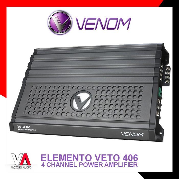 POWER AMPLIFIER 4 CHANNEL AUDIO MOBIL VENOM ELEMENTO VETO 406 ORIGINAL