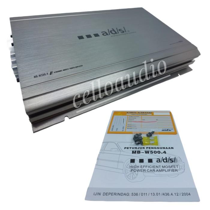 POWER AMPLIFIER 4 CHANNEL ADS MB-W500.4 AUDIO MOBIL MB W500.4