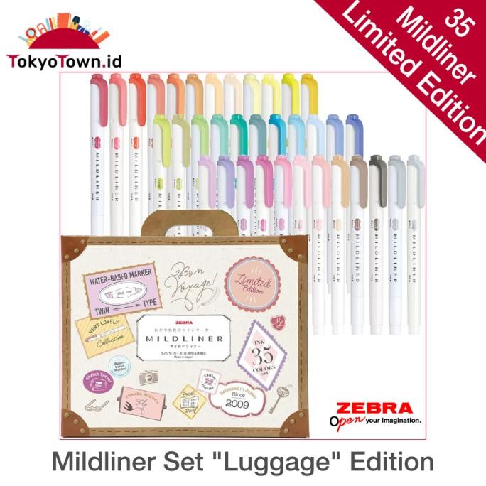 

Terlaris Zebra Mildliner Highlighter 35 Colors Gift Box Included Stok Terbatas