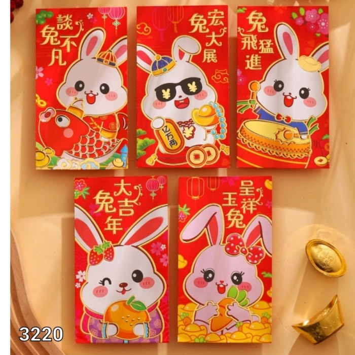 

New! Angpao Kelinci Rabbit PANJANG Imlek Sincia Premium kyj Limited