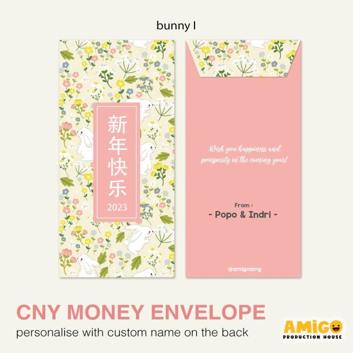 

New! PROMO IMLEK!!!!! AMPLOP Angpao Kelinci Tahun 2023 IMLEK 6pcs - bunny I Limited