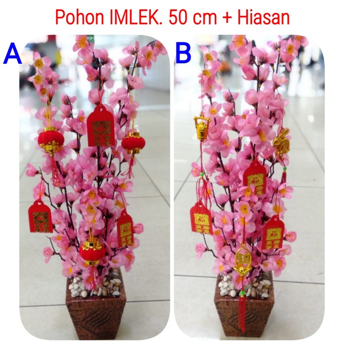 

New! Pohon imlek meihua angpao 50 cm paket aksesoris - A/Lampion Limited