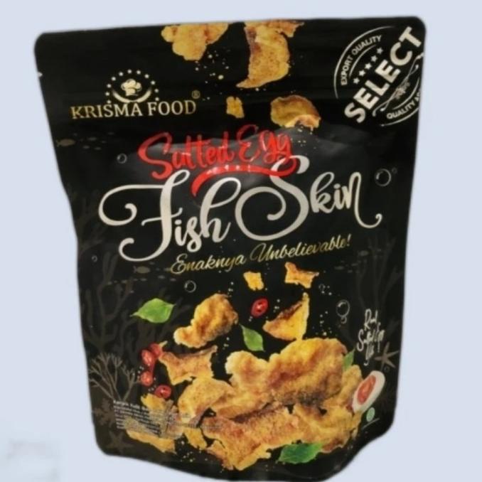 

READY STOCK KRISMA FOOD SALTED EGG FISH SKIN 100 GR KERIPIK KULIT IKAN TELUR ASIN !!!!!