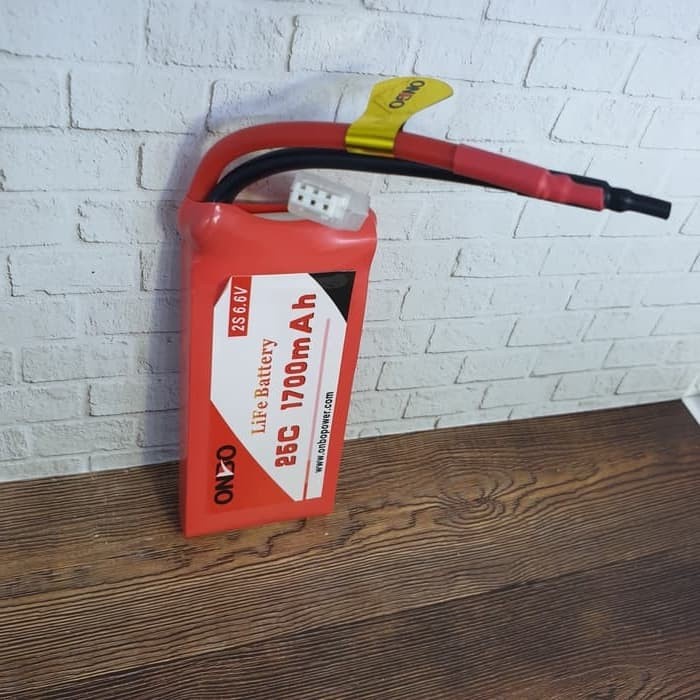 LIFE BATTERY 2S 6.6V 1700MAH 25C ONBO POWER ORIGINAL TERBARU