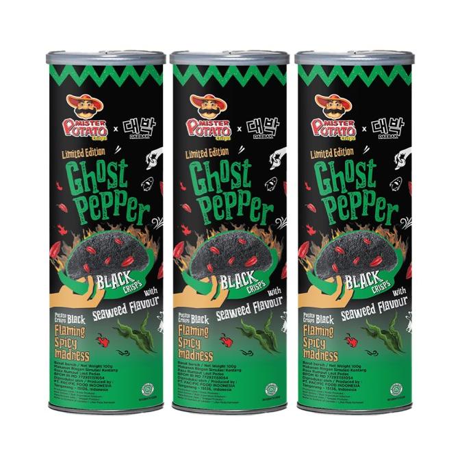 

BIG SALE MISTER POTATO CRISPS GHOST PEPPER SEAWEED TRIPLE PACK !!!!!