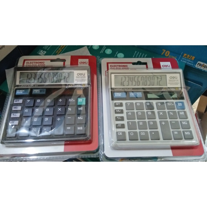

KALKULATOR 12 DIGIT BY DELI ORIGINAL TERBARU
