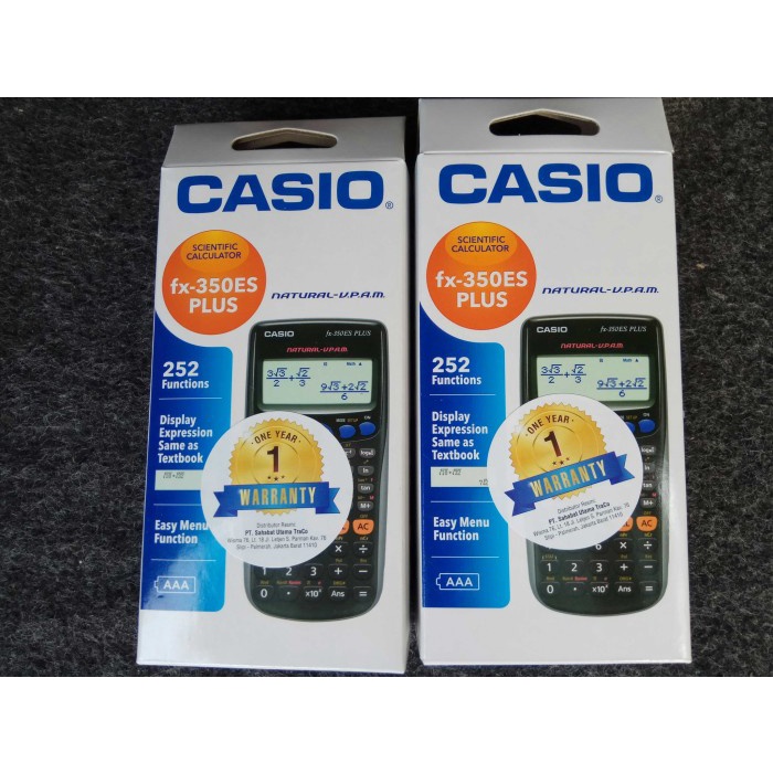 

KALKULATOR CALCULATOR CASIO ORI ORIGINAL CASIO SCIENTIFIC FX350ES PLUS ORIGINAL TERBARU