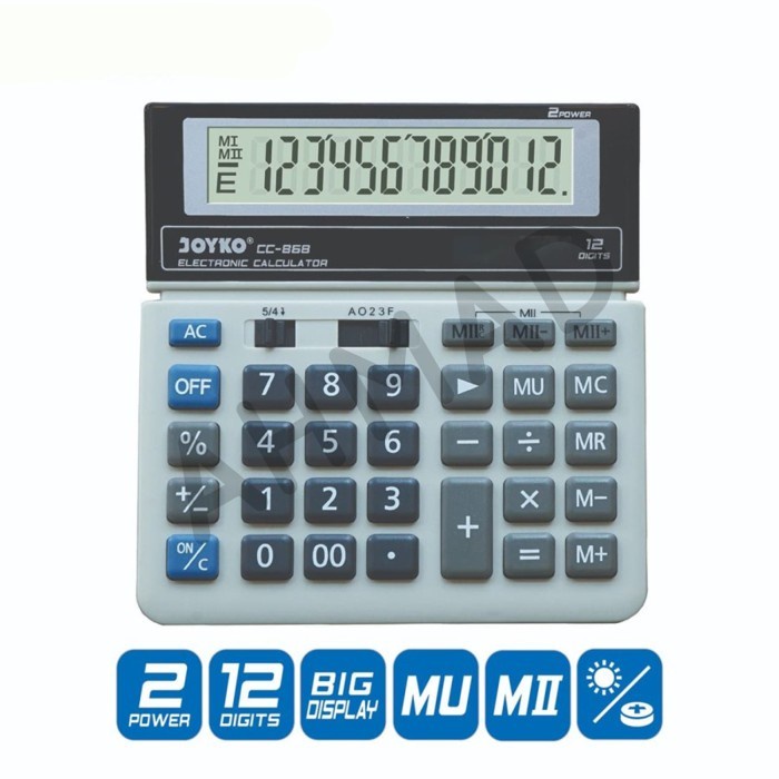 

JOYKO CALCULATOR/ ALAT HITUNG ELEKTRONIK CC-868 [ PCS ] ORIGINAL TERBARU