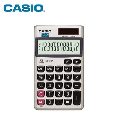 

KALKULATOR CASIO SX320P 12 DIGIT ORIGINAL ORIGINAL TERBARU
