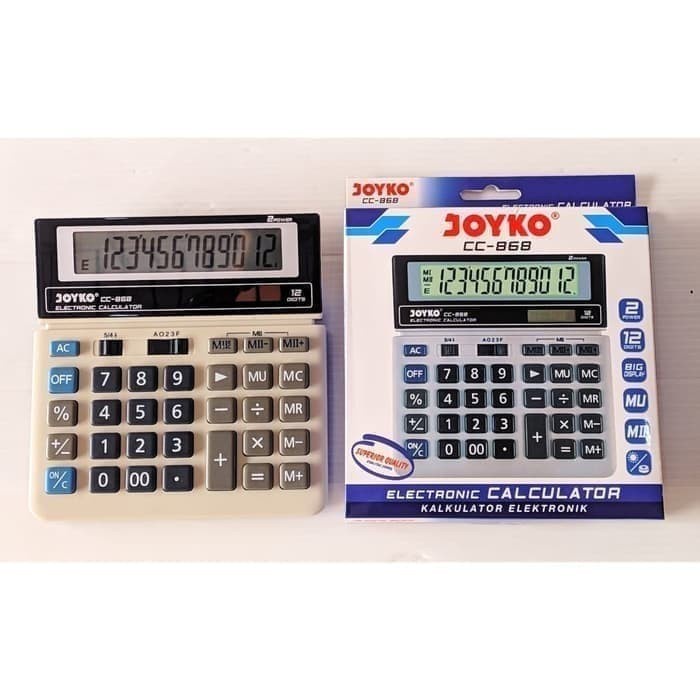 

CALCULATOR - KALKULATOR JOYKO CC-868 - 12 DIGITS ORIGINAL TERBARU