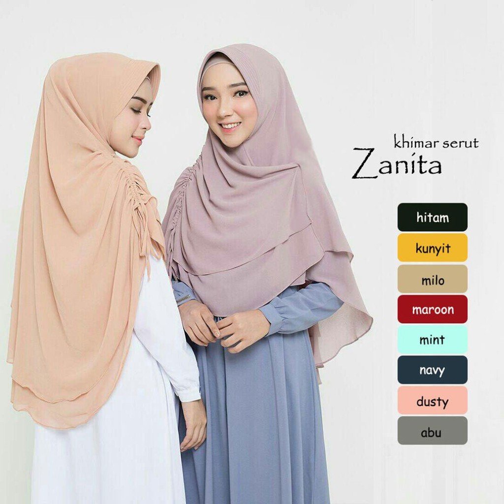 [COD] NadinOfficialShop - KHIMAR KERUT ZANITA | BERGO INSTAN | JILBAB SYARI | MURAH WANITA - ATL
