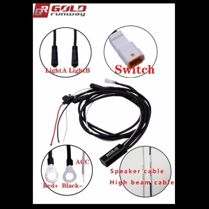KABEL RELAY LAMPU LED GOLD RUNWAY GR ADV4 CR4 40X 50X 70X