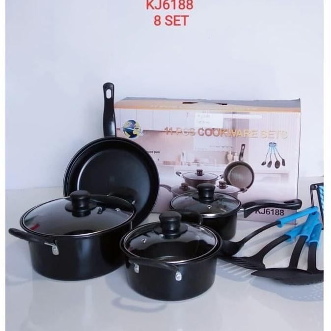 Sinda Paket Peralatan Masak KJ6188 Cookware Set KJ6188 - 8pcs