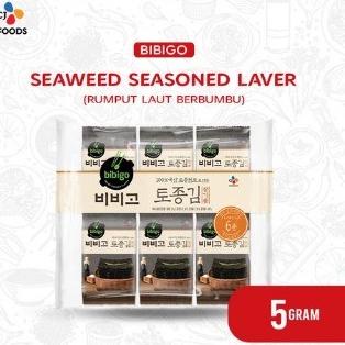 

READY STOCK BIBIGO SEAWEED SEASONED LAVER 5 GRAM INAGREEN BANDUNG !!!!!