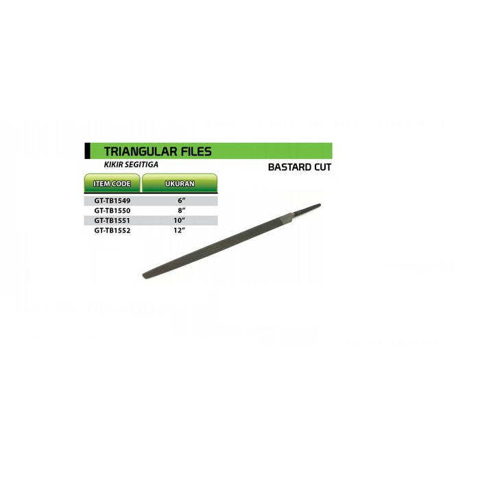 Ready Kikir Besi Segitiga Kasar Kikir Besi Tekiro Kikir Segitiga 10 Inch Murah