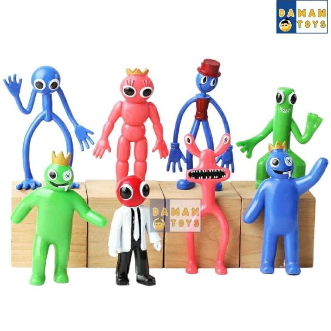 Mainan Pajangan Rainbow Friends Yellow Roblox miniatur topper