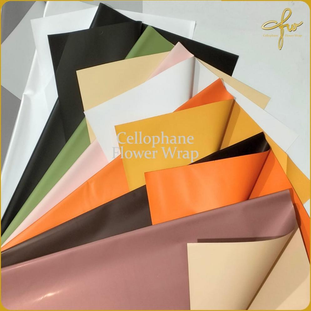 

Ready!!!(COD) Kertas Buket BiColor Cellophane Flower Wrapping