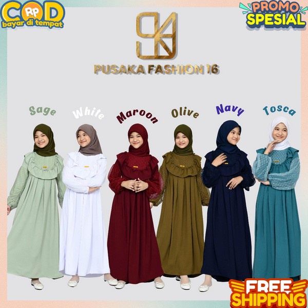 Baju Gsmis Bju Pesta Anak Perempuan Murah Baju Gamis Pakaian Anak Cewek Syari Kekinian Games Remaja 
