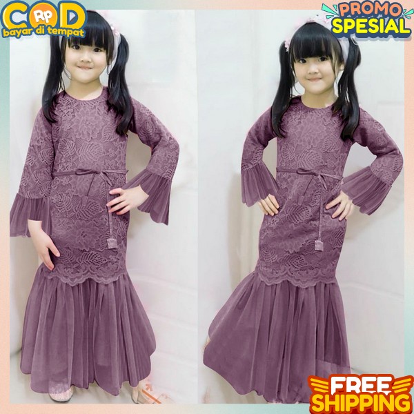 Dress Juslim Remaja Perempuan Gamis Gamus Smid Remaja Model Terbaru Famis Anak Cewek Kekinian Gmus L