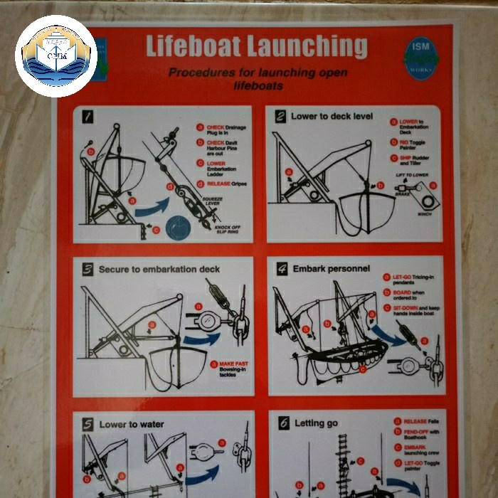 

Safety Poster Lifeboat Launching Impa Code 331504