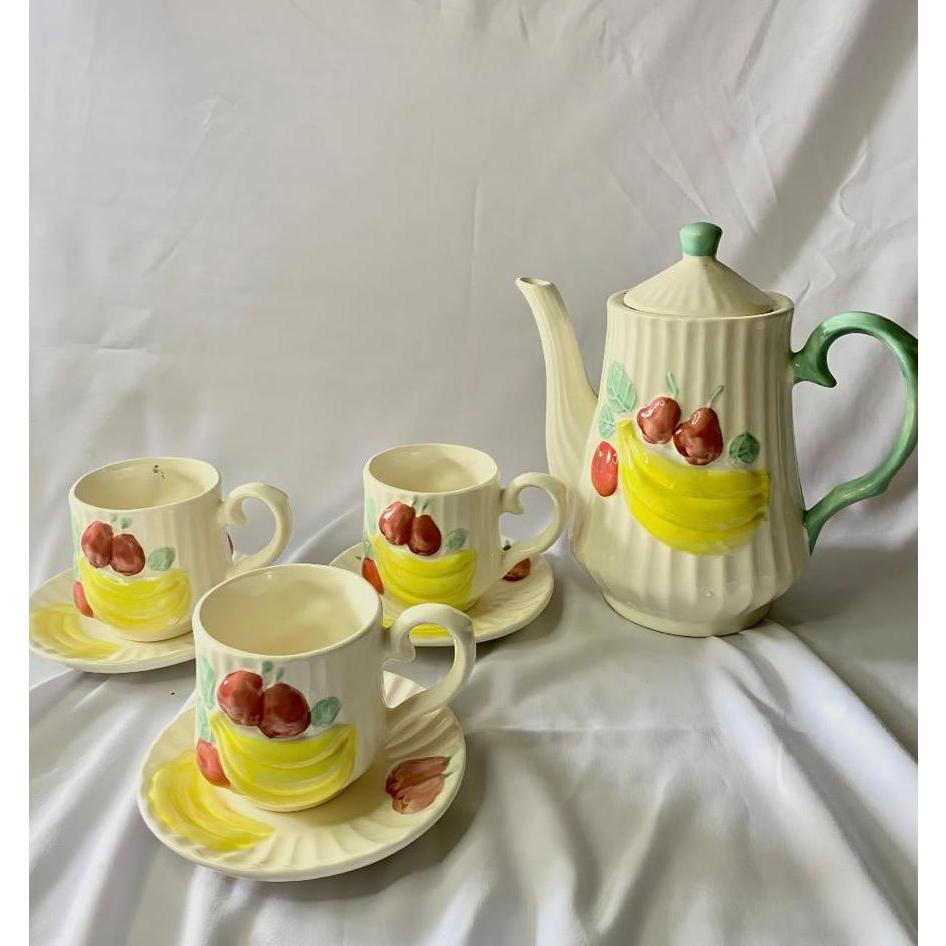 [ Ready ] - Sepaket Cangkir Teko Motif Pisang / Kado Unik / Hampers C / Gelas Lucu / Cangkir C / Set