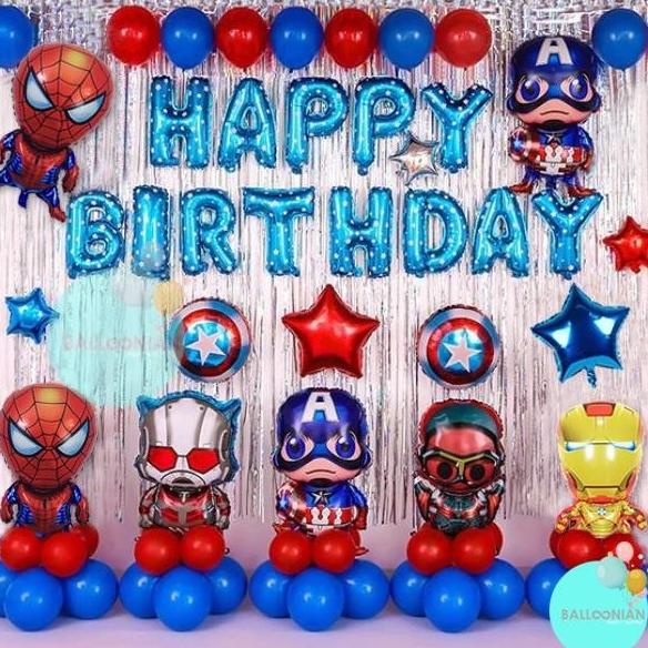 Avengers Premium Dekorasi Set/Balon Foil/Balon Karakter/Paket Dekorasi