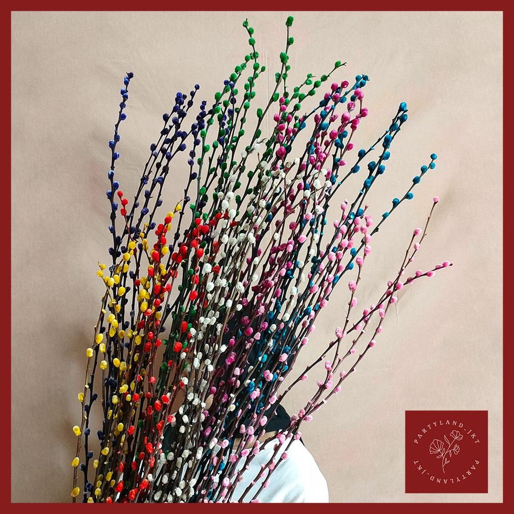(9pcs) 120cm Dried Pussy Willow LARGE 2023 Bunga Imlek Dekorasi Chinese New Year Decoration CNY Bung