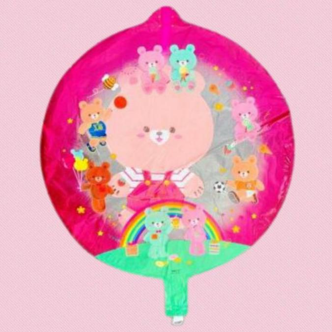 1pack ISI DOBEL BERUANG (BALON GAS/FOIL/TERBANG/KARAKTER)