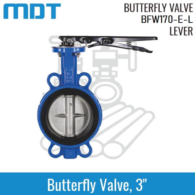 MDT | BFW170-E-L | 3, Butterfly Valve, EPDM Seat, SS304 Disc, Lever