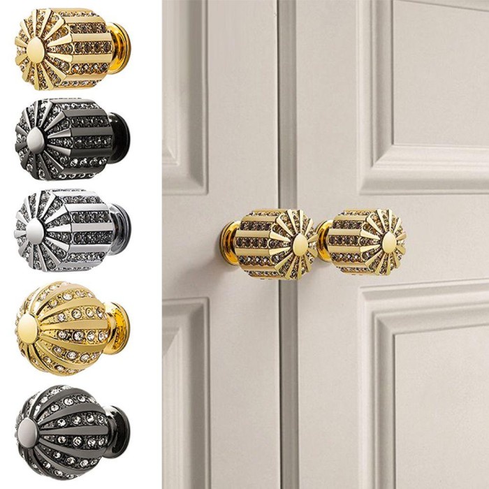 Knop Laci - Handle Pintu Lemari Anggur Mewah Tarikan Berlian Knop Laci