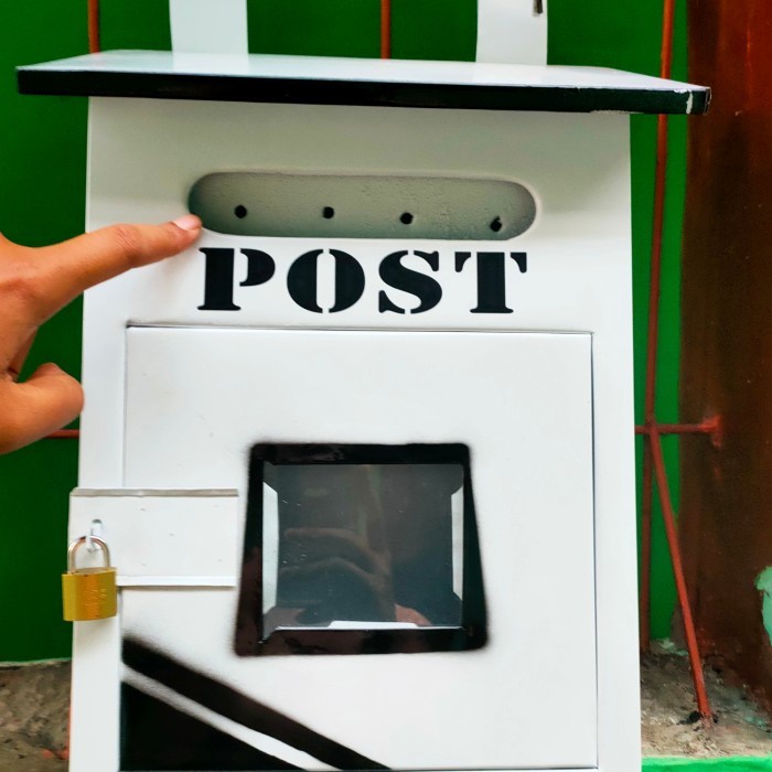 Kotak Surat - Discount Kotak Surat Pos Rumah Warna Biru