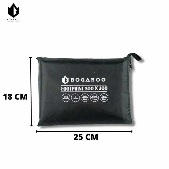 footprint alas tenda 300x300 3x3 waterproof camping outdoor bogaboo