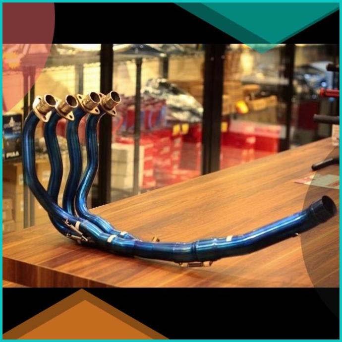 Header Drake Blue Titanium ZX25R ZX 25R 54mm 16novz3 sparepart
