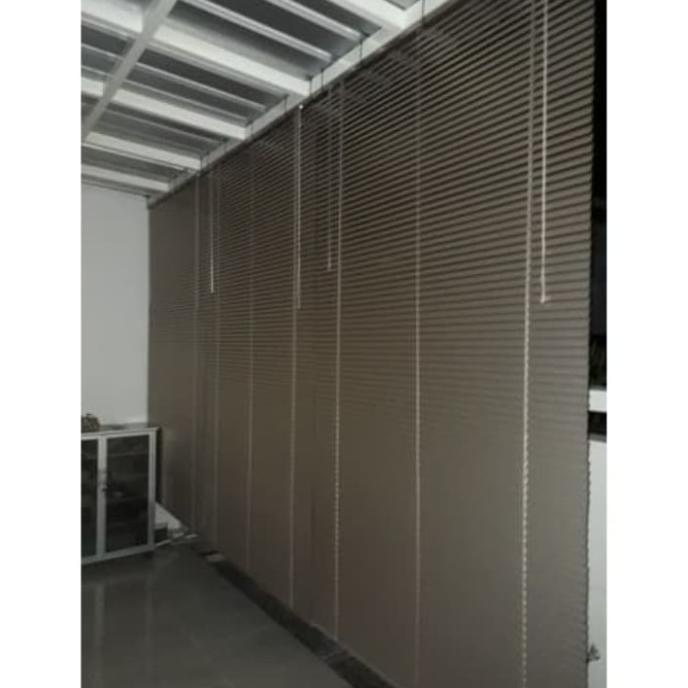 Venetian Blind Gorden Tirai jendela outdoor indoor aluminium 120x220cm