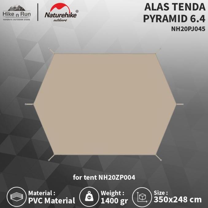 Alas Tenda Pyramid Naturehike NH20PJ045 Brighten Tent 6.4 Footprint
