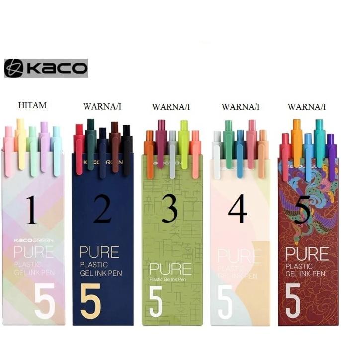 

Youpin KACO Sign Pen Durable 0.5mm 5pcs/Pack - PULPEN PENA - TINTA WAR