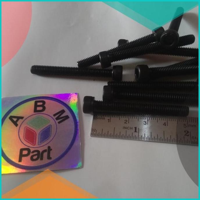 Baut L Baja Hitam m12 x 50mm atau Baut 17 Panjang 5cm Bahan Baja Hitam